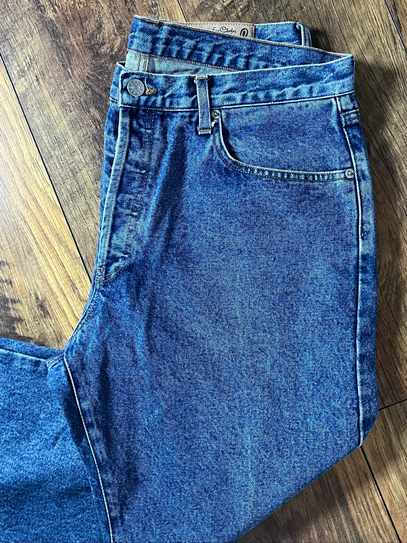 Vintage washed blue straight cut jeans classic fit - WoMack - size 46 - very good condition – photo 10